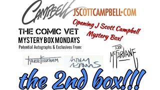 Mystery Box Mondays || Opening J Scott Campbell Mystery Box 2 ||  McFarlane Adams Kirkham Autographs