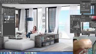 Placing Photoshop (Cutout) People - 3DsMax Trick