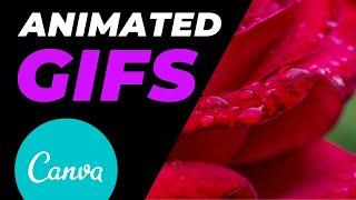 HOW TO MAKE GIFs with CANVA  For FREE (Quick & Easy Method)