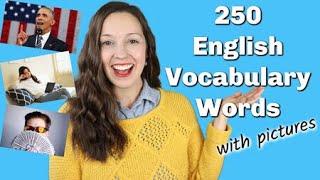 250 Important English Vocabulary Words with pictures