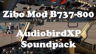 X Plane 11 - Brand new AudiobirdXP soundpack - Zibo Mod B737-800