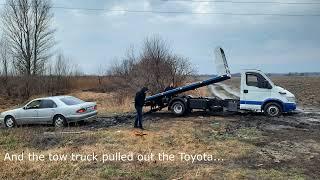 Backstage video of Nastya getting stuck in a Mercedes