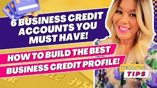 6 Business Credit Accounts You MUST Have! HOW to BUILD the BEST Business Credit PROFILE & SCORES!