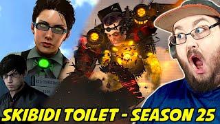 skibidi toilet - season 25 (all episodes) REACTION!!! FEMALE SECRET AGENT & MORE LORE!!!!!