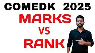 Comedk 2025 Marks vs Rank | Comedk 2025 | KCET 2025 #comedk2025