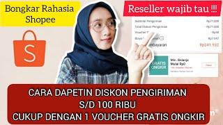 CARA MENDAPATKAN GRATIS ONGKIR RP0 SHOPEE 2022 SEPUASNYA - 1 VOUCHER UNTUK CHEKOUT DI 5 TOKO BERBEDA