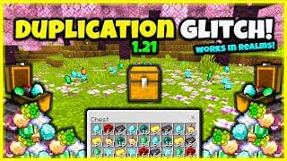 NEW DUPLICATION XP GLITCH (100% SURVIVAL) In Minecraft Bedrock 1.21 !!