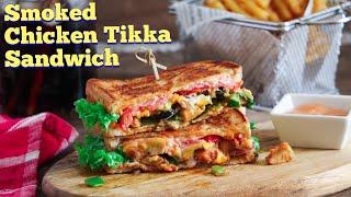 Homemade Chicken Tikka Sandwich Recipe | HiraBakes