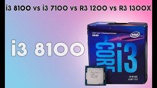 i3 8100 vs R3 1200 vs i3 7100 vs R3 1300X - Benchmark | Comparison.