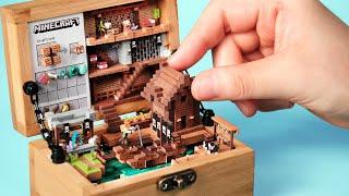 Making a tiny Minecraft Pirate Village Box - ASMR