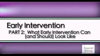 Early Intervention: A Routines-based Approach - Part 2: What Intervention Can-and Should-Look Like