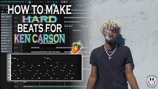 HOW TO MAKE HARD BEATS FOR KEN CARSON ! | FL Studio Tutorial