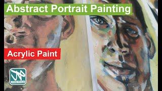 Bold Abstract Portrait Artist Copy. Jamie Poole