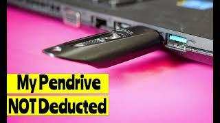 USB Flash drive not recognized,  Pendrive NOT detected / showing up in Windows File Explorer - Fixed