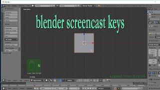 How to show blender2.79 screen cast key