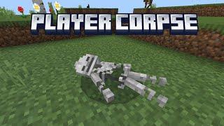  Player Corpse Add-on Minecraft Bedrock 1.21+ || [Cre:XxPoggyisLitxX]️