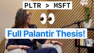 Cathie Wood FINALLY Shares Full Palantir Thesis! "Largest AI Company In The World" 