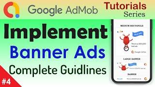 How to create Banner ads in android studio || Smart Banner Ads || Medium Rectangle Banner Ads