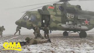 Russia continues to amass troops on the Ukraine border l GMA