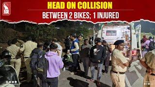 Head On Collision Between 2 Bikes; 1 Injured