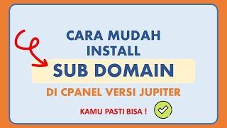 Cara Mudah Membuat SUBDOMAIN di cPanel versi Jupiter - Niagahoster