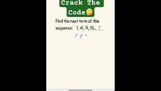 Find The Next Term | Sequence #maths #sequence