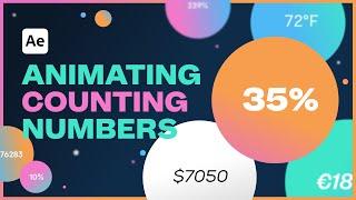 Animating Counting Numbers - After Effects Tutorial