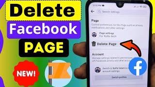 How to Delete FACEBOOK PAGE Permanently 2024