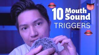 ASMR 10 Mouth Sound Triggers in 1 Hour  Tingly Mouth Sound Assortment