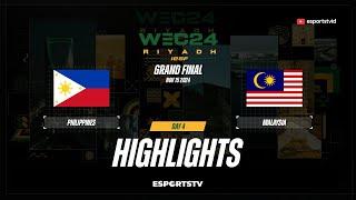 Philippines vs Malaysia GAME 2 IESF World Esports Championship 2024 | MAS VS PHI ESPORTSTV