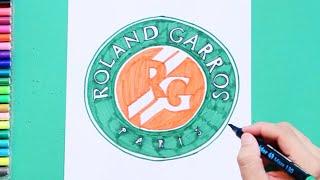 How to draw Roland Garros - French Open Logo