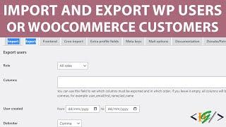 How to Import and Export WordPress Users or WooCommerce Customers