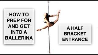 Ballerina, How to get into it from a half-bracket hold - Pole Dancing Tutorials by ElizabethBfit