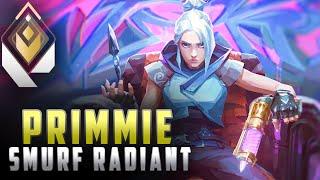 PRIMMIE - SMURF IN RADIANT | VALORANT MONTAGE #HIGHLIGHTS