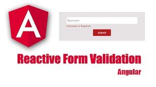 Reactive form validation || Angular Reactive form Validation || Angular tutorial || Angular || Form
