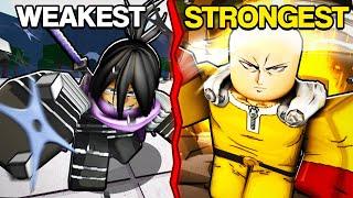 Weakest To Strongest ULTIMATE MODES in The Strongest Battlegrounds