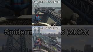 Spiderman 2 PS5 v/s Spiderman 1 PS4 (2023 vs 2018)