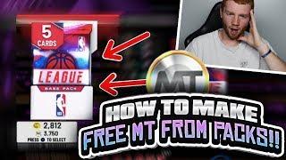 HOW TO MAKE FREE MT FROM OPENING PACKS!! BEST PACKS TO OPEN! (NBA 2K20 MYTEAM)