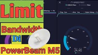 Cara Limit Bandwidth di PowerBeam M5 400