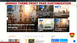 Jannah wordpress theme customization