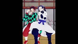 Aoi & Tanjiro x Inosuke - Wannabe Dance - MMD  #demonslayer