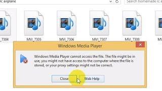 Windows Media Player cannot access the file (Video Playback Error, AU)