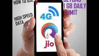 How to increase Jio speed beyond 1GB daily limit