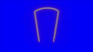 Neon Flickering Door Frame Sign - Neon Green Screen Pack