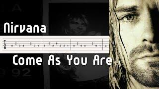 Nirvana - Come as you are Guitar Tutorial [Tab]