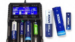 XTAR VX4 Universal Battery Charger for Li-Ion 1.5V AA, LiFePO4 and Ni-MH Batteries