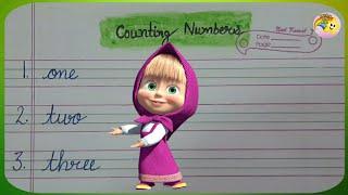 Write Number Names 1-10 in Cursive | Counting Numbers 1 to 10 | Numbers Name by Rainbow Star Kids