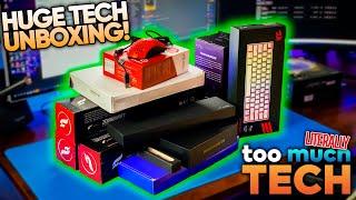 LITERALLY Too Much Tech Unboxing! (Ep.1) (SpaceCables, Matrix Keyboards, Odin, Redragon)