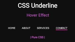 Cool Underline CSS Hover effect (HTML & CSS) || Pure CSS || Code Genesis ||
