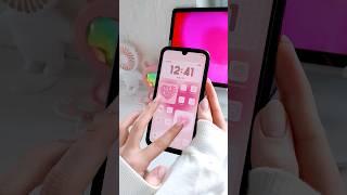 make your homescreen aesthetic  pink theme *tutorial*  samsung galaxy